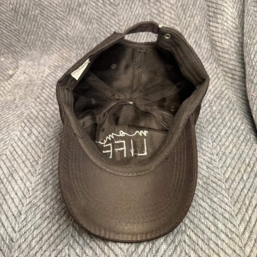 Mom Life Slideback Hat Black One Size Adjustable Embroidered Cap